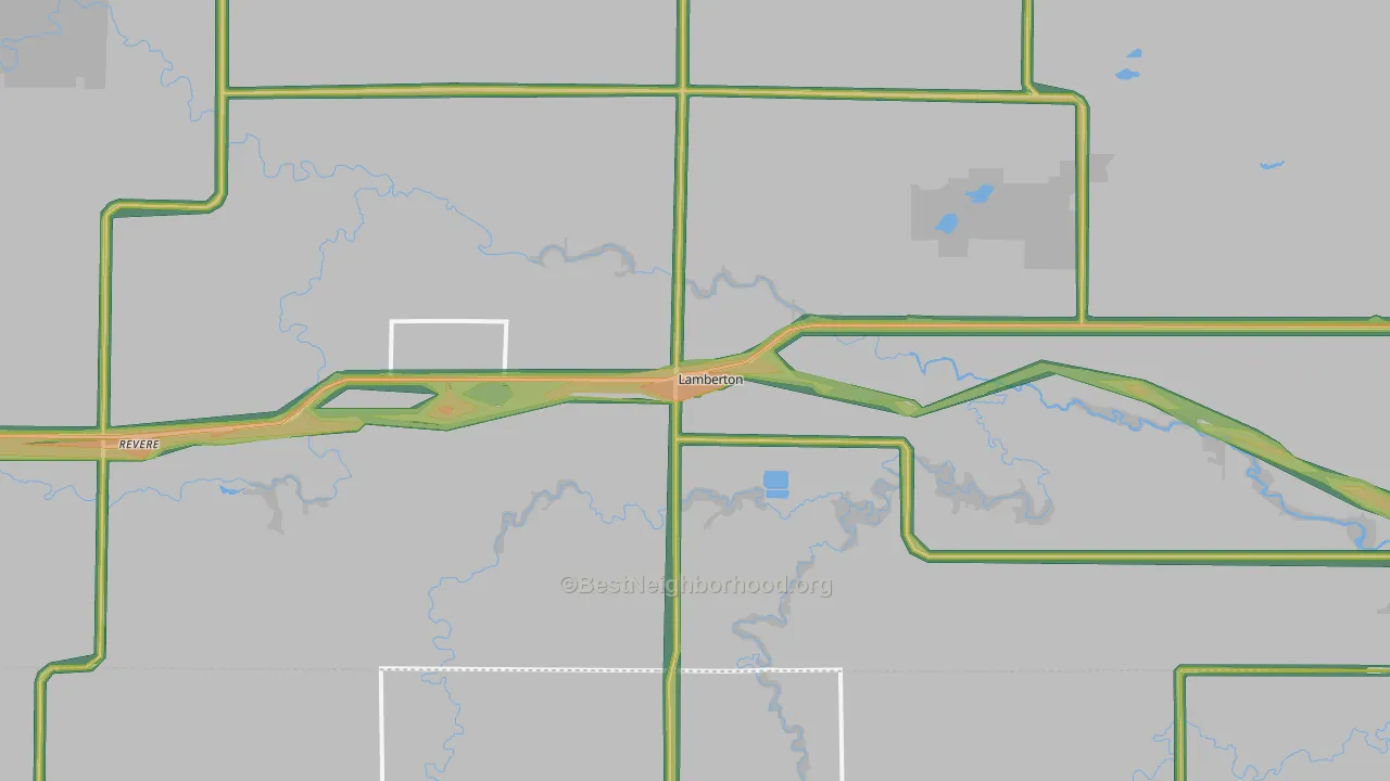 56152, MN Map of Noise Levels in 56152