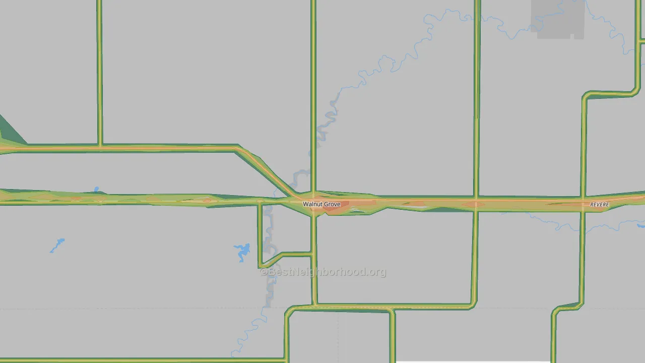 56180, MN Map of Noise Levels in 56180