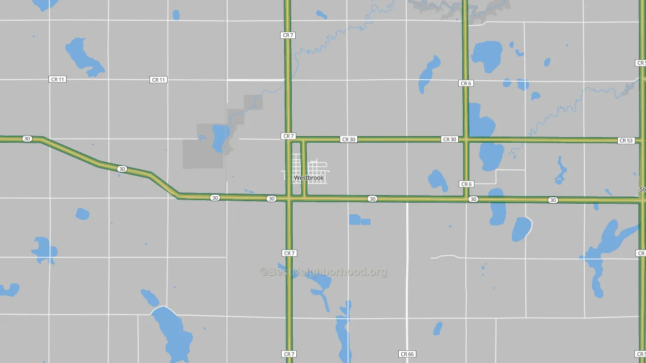 56183, MN Map of Noise Levels in 56183