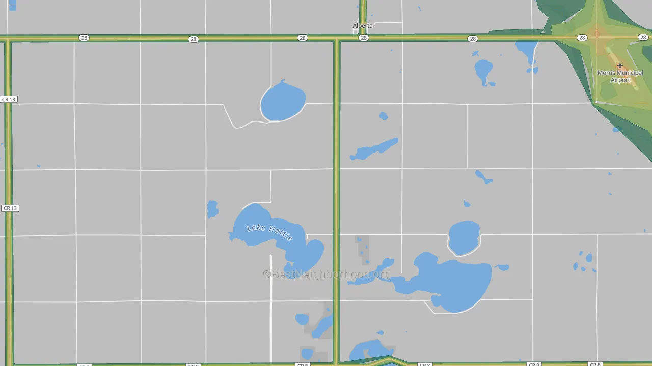 56207, MN Map of Noise Levels in 56207