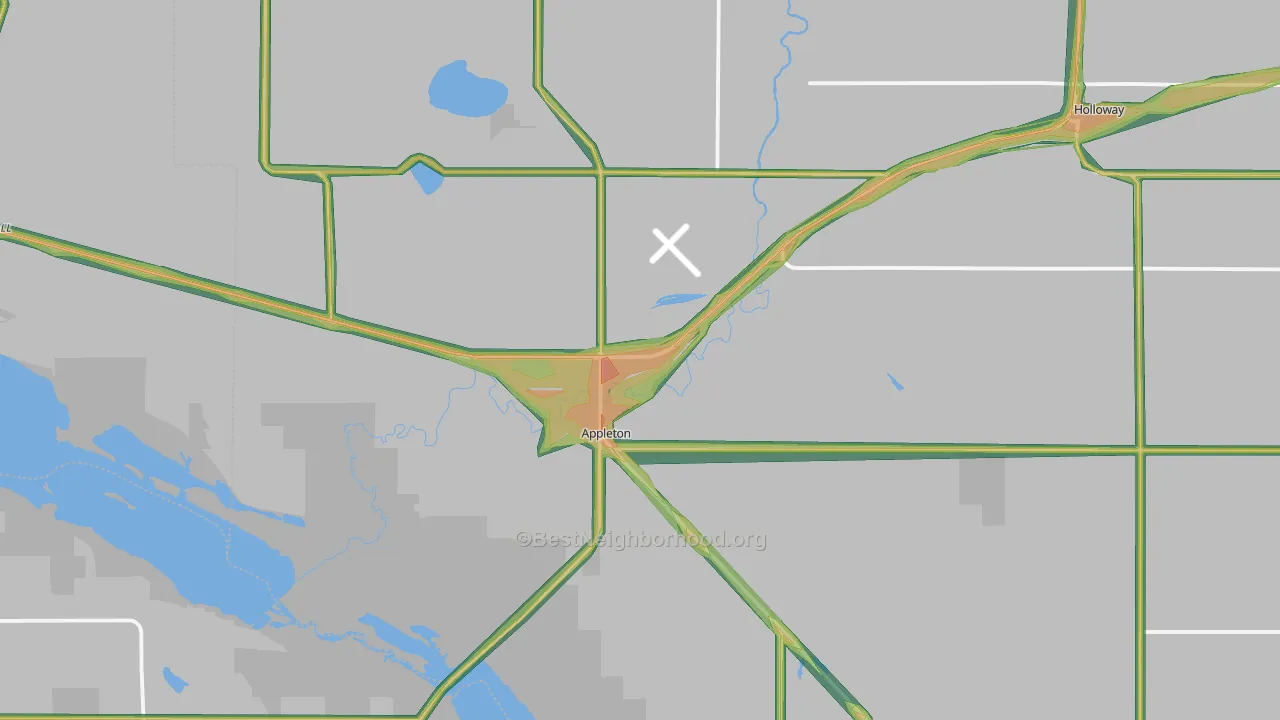 56208, MN Map of Noise Levels in 56208