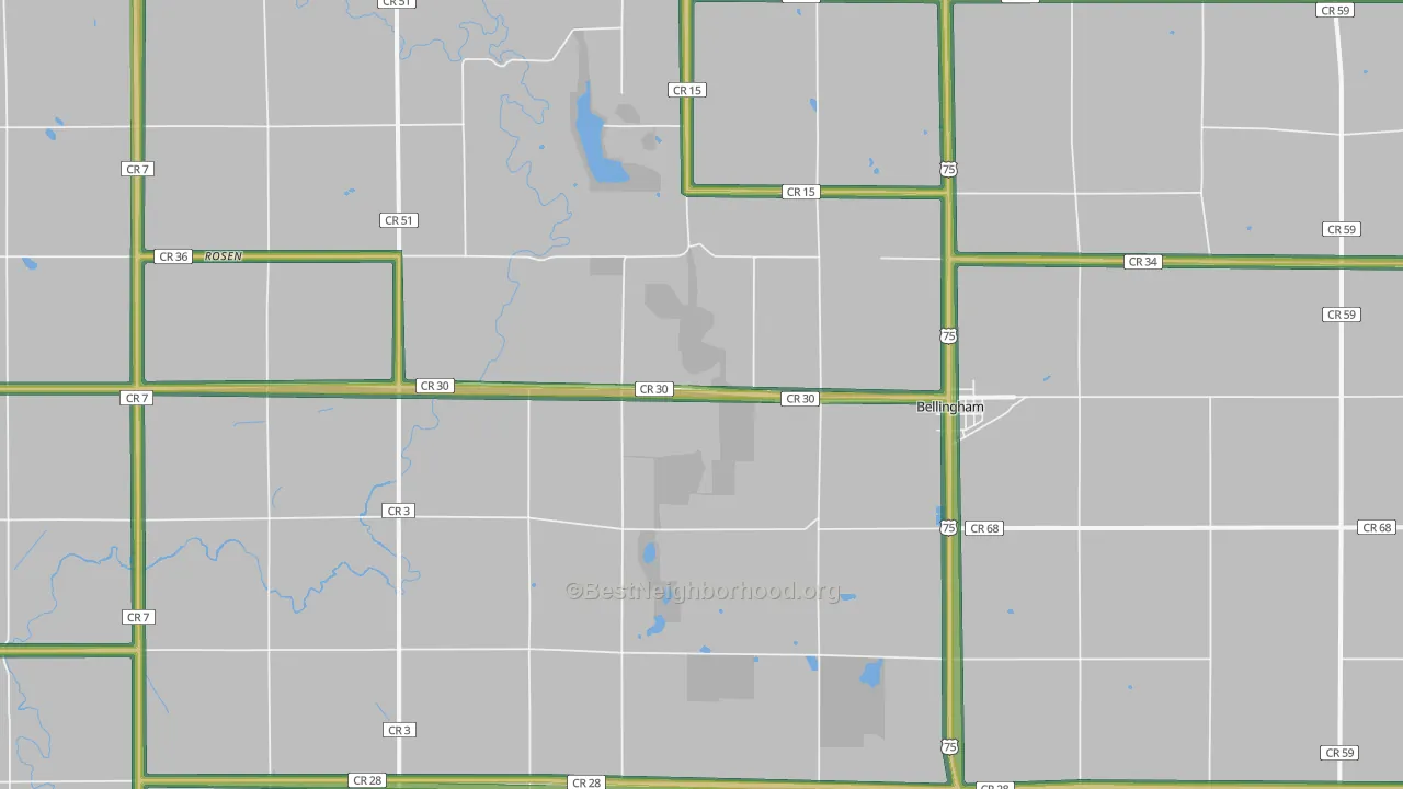 56212, MN Map of Noise Levels in 56212