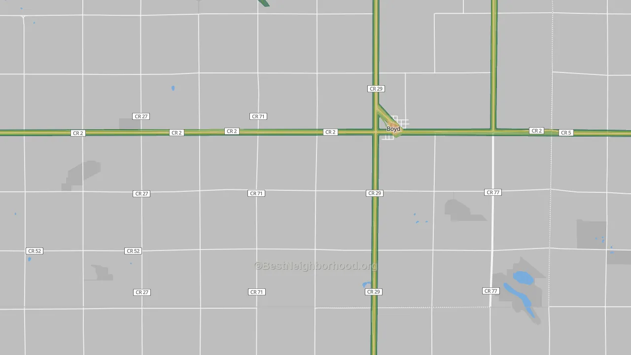 56218, MN Map of Noise Levels in 56218