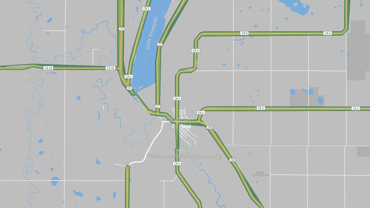 56219, MN Map of Noise Levels in 56219