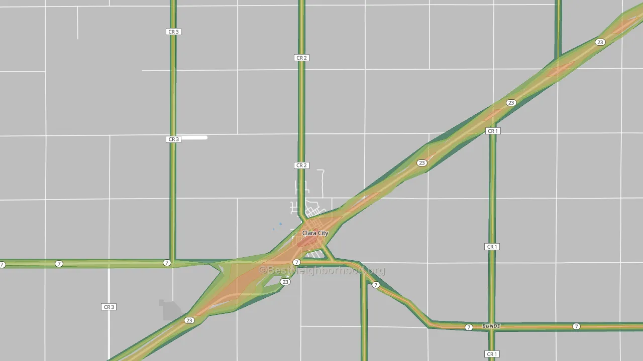56222, MN Map of Noise Levels in 56222