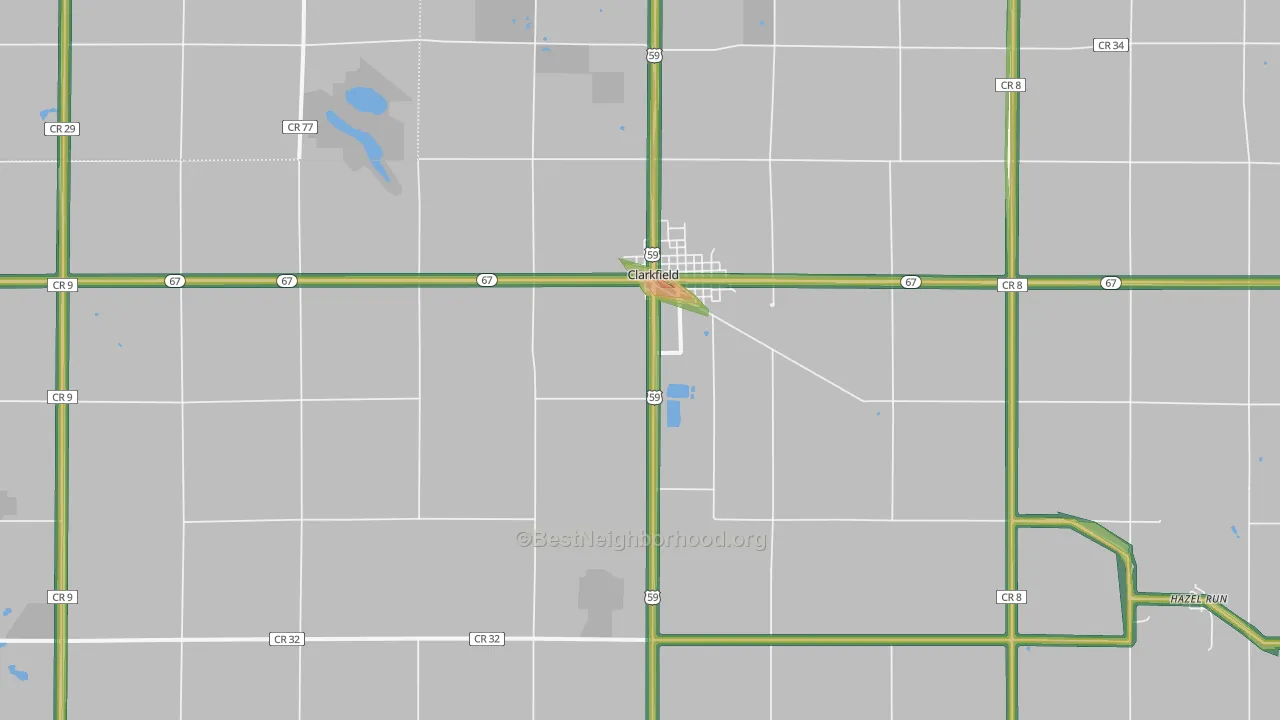 56223, MN Map of Noise Levels in 56223
