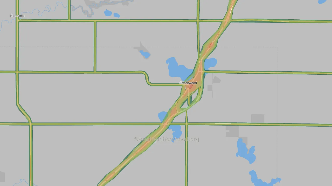 56229, MN Map of Noise Levels in 56229