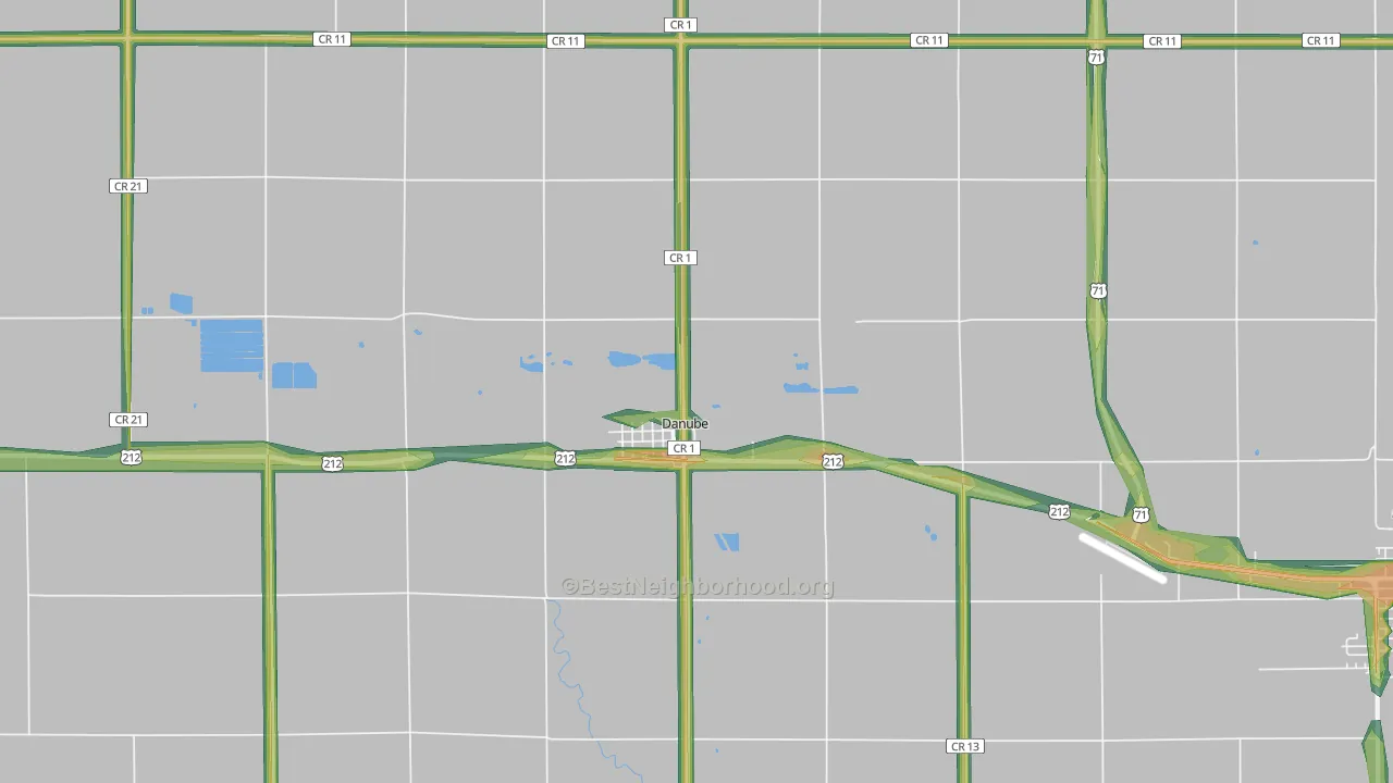 56230, MN Map of Noise Levels in 56230