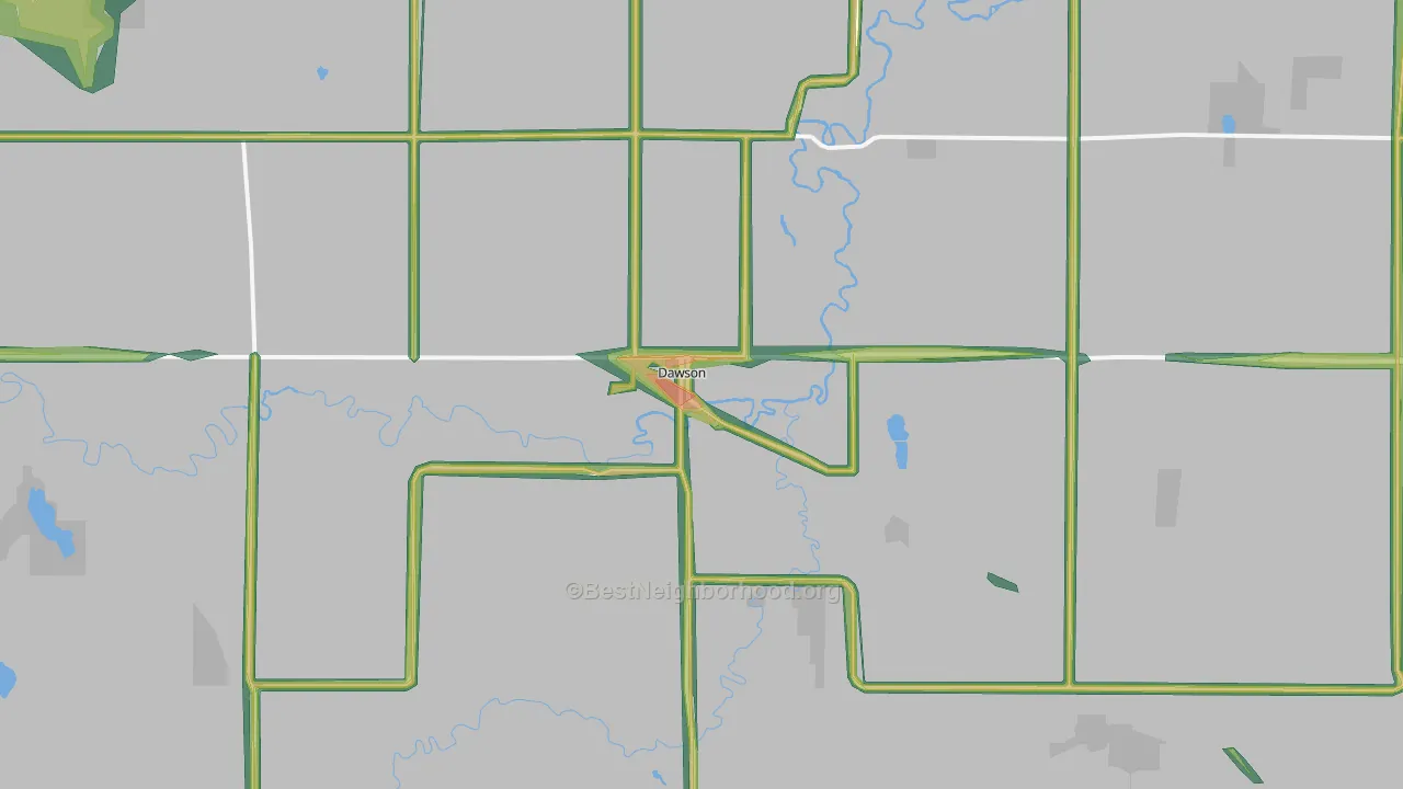 56232, MN Map of Noise Levels in 56232
