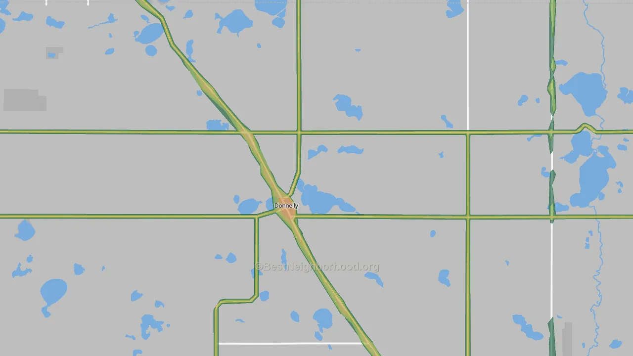 56235, MN Map of Noise Levels in 56235