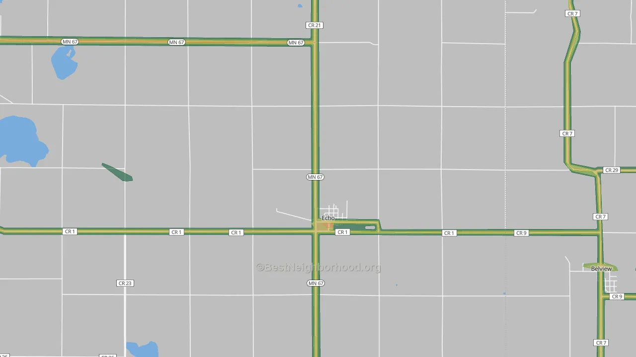 56237, MN Map of Noise Levels in 56237