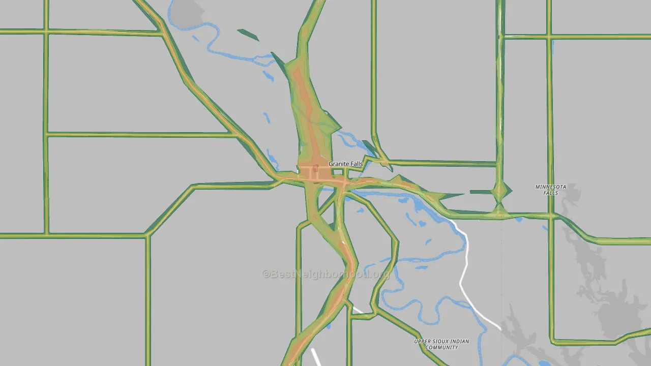 56241, MN Map of Noise Levels in 56241