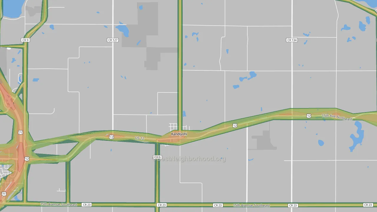 56251, MN Map of Noise Levels in 56251