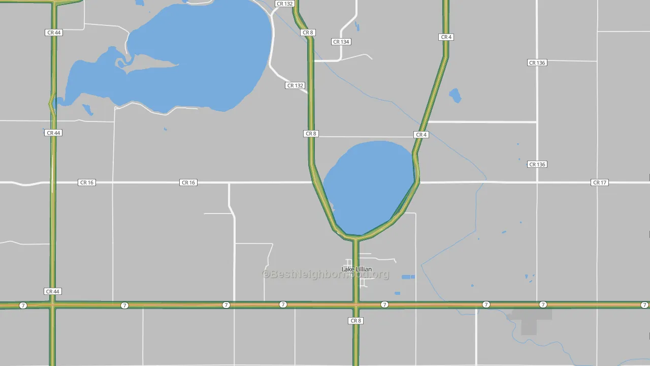 56253, MN Map of Noise Levels in 56253