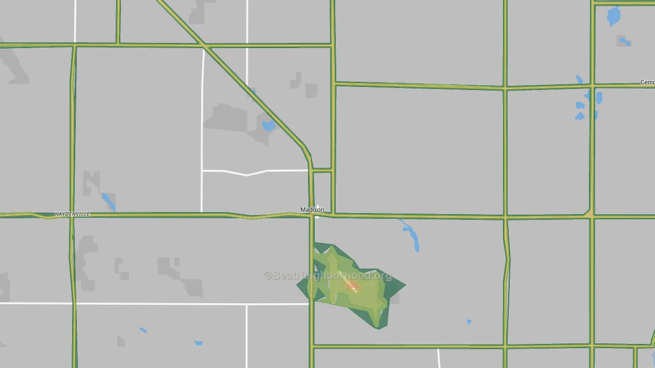 56256, MN Map of Noise Levels in 56256
