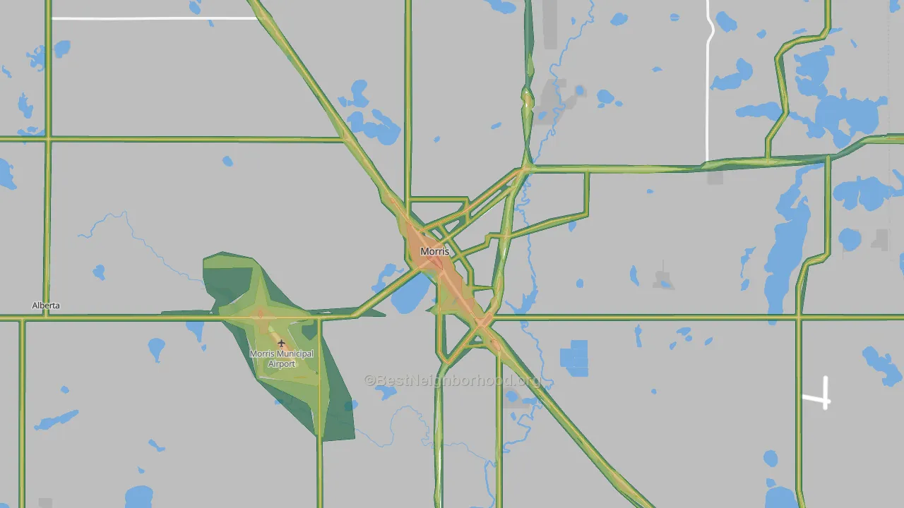 56267, MN Map of Noise Levels in 56267