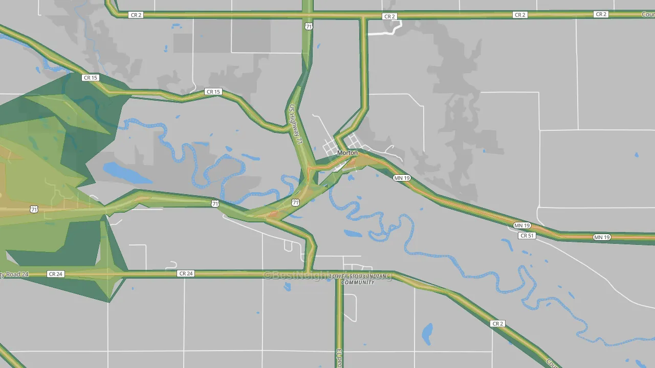 56270, MN Map of Noise Levels in 56270