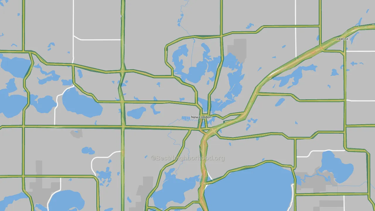 56273, MN Map of Noise Levels in 56273
