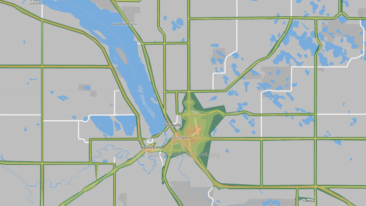 56278, MN Map of Noise Levels in 56278