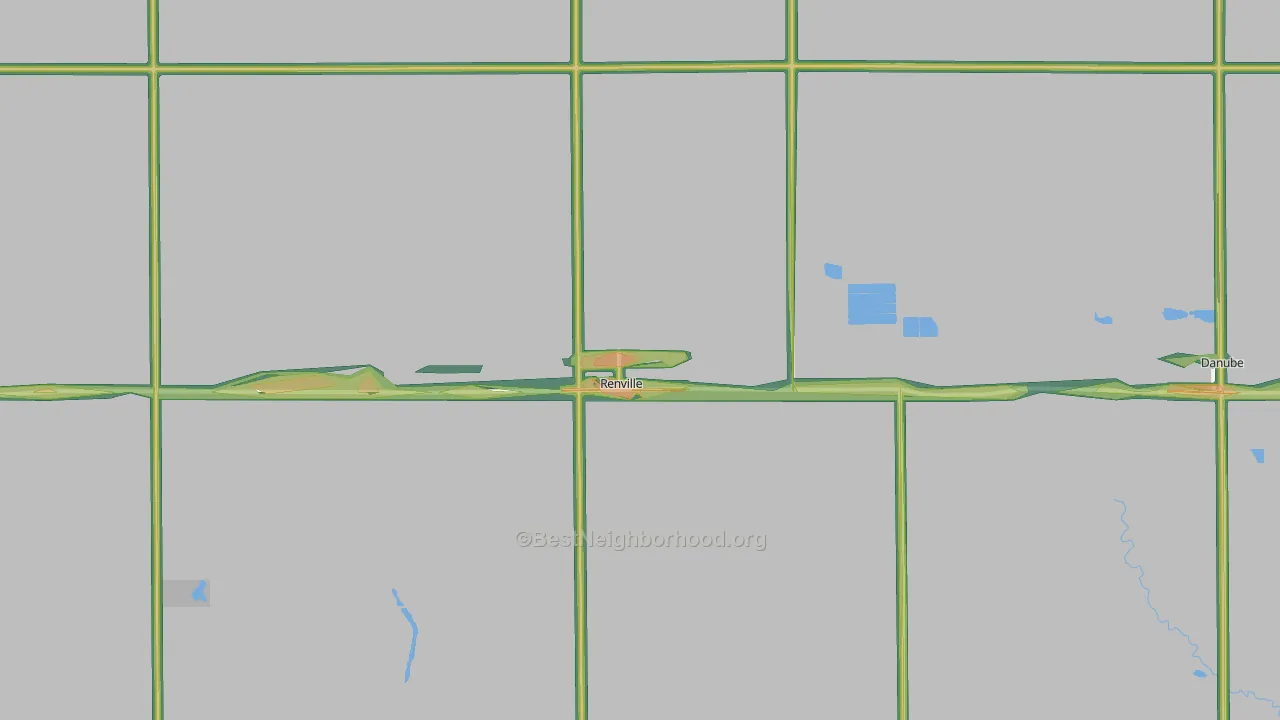 56284, MN Map of Noise Levels in 56284