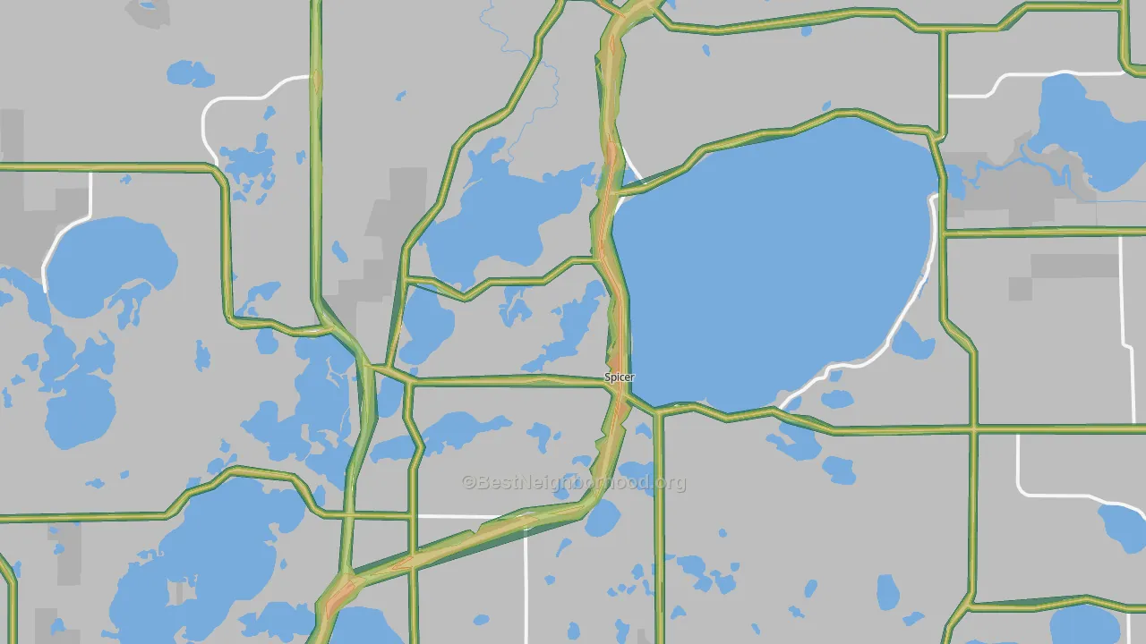 56288, MN Map of Noise Levels in 56288