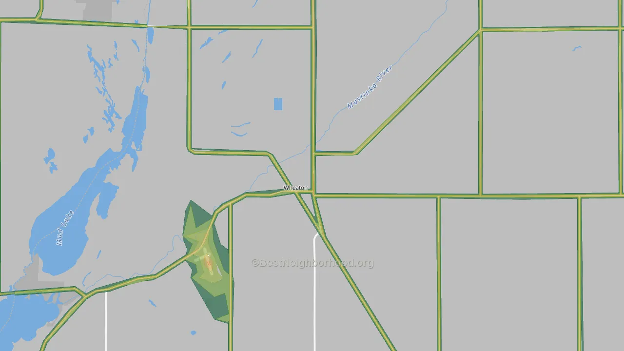 56296, MN Map of Noise Levels in 56296