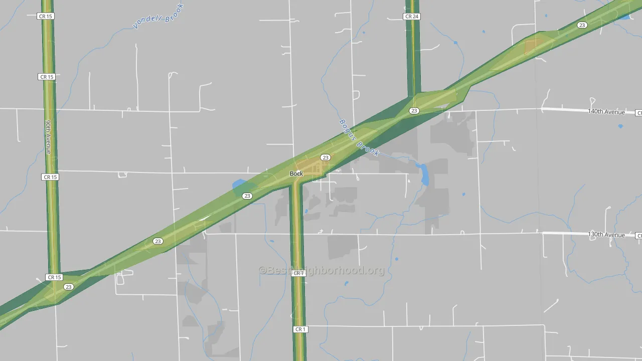 56313, MN Map of Noise Levels in 56313