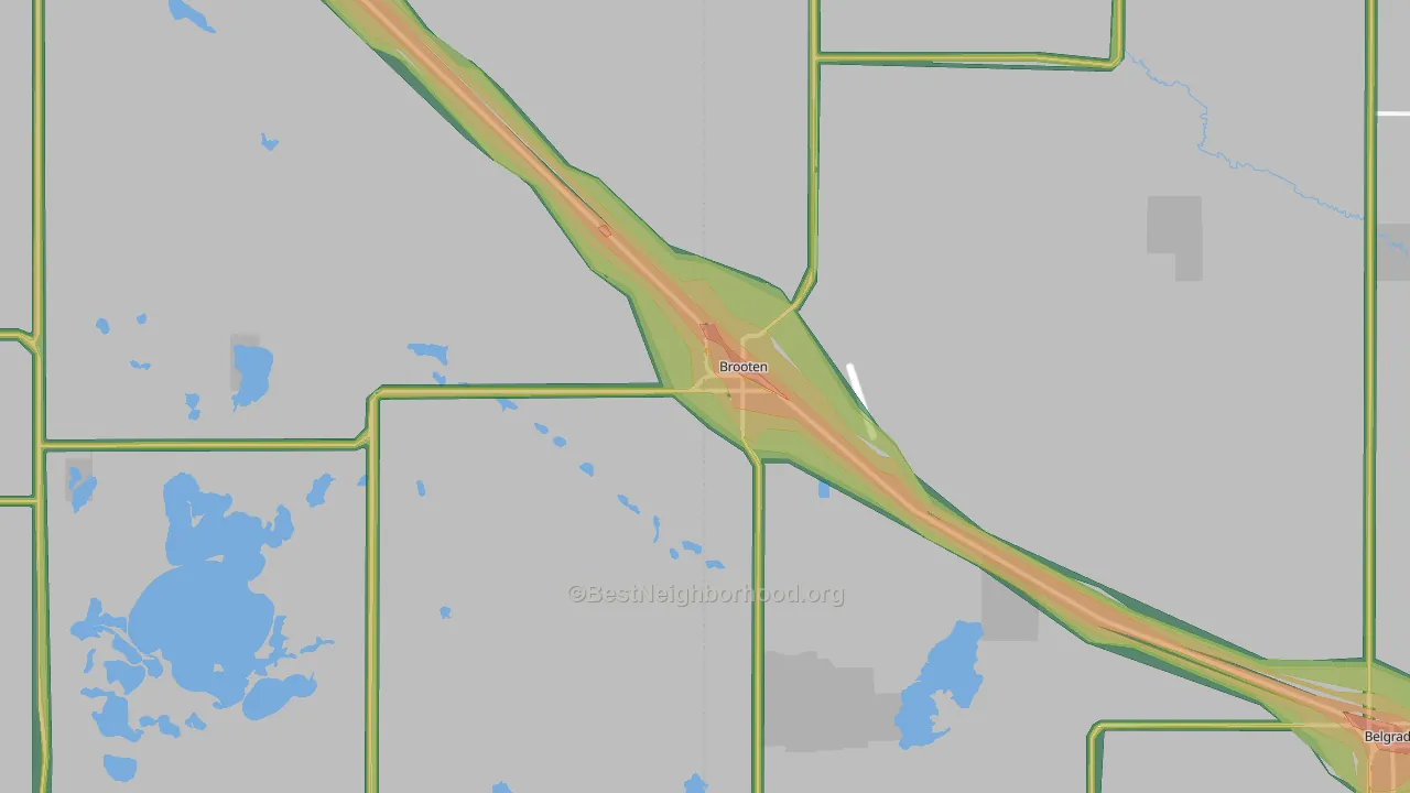56316, MN Map of Noise Levels in 56316