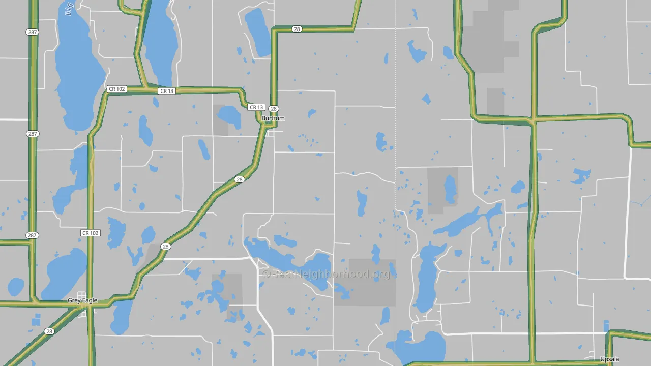 56318, MN Map of Noise Levels in 56318