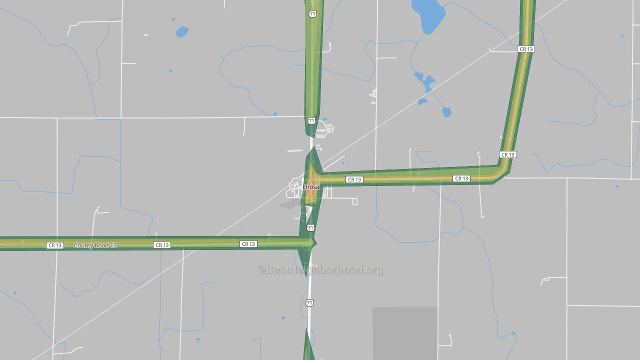 56325, MN Map of Noise Levels in 56325