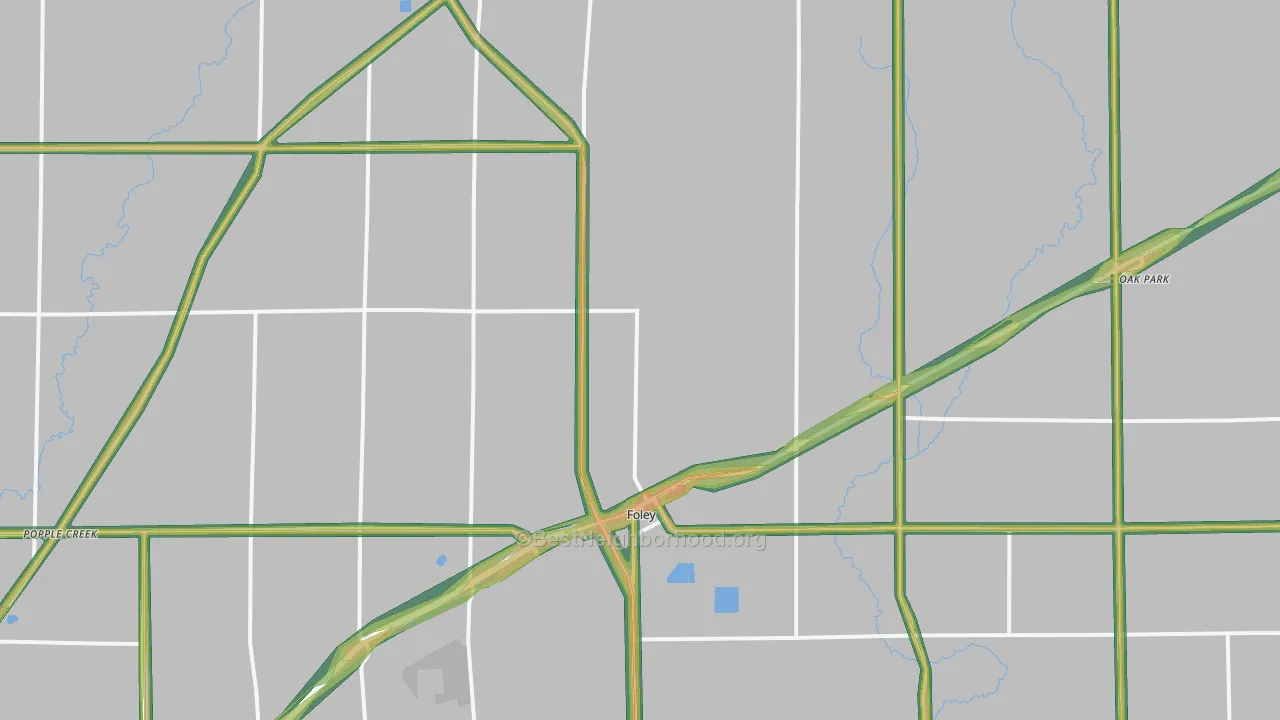 56329, MN Map of Noise Levels in 56329