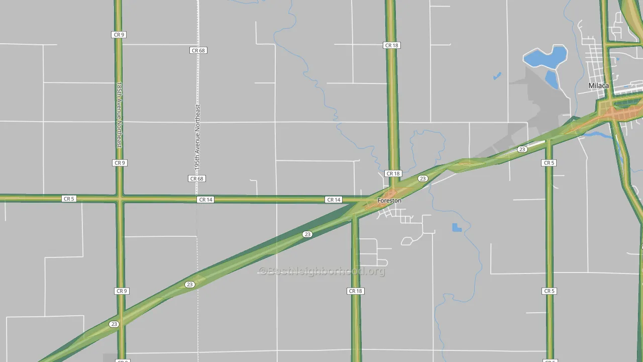 56330, MN Map of Noise Levels in 56330