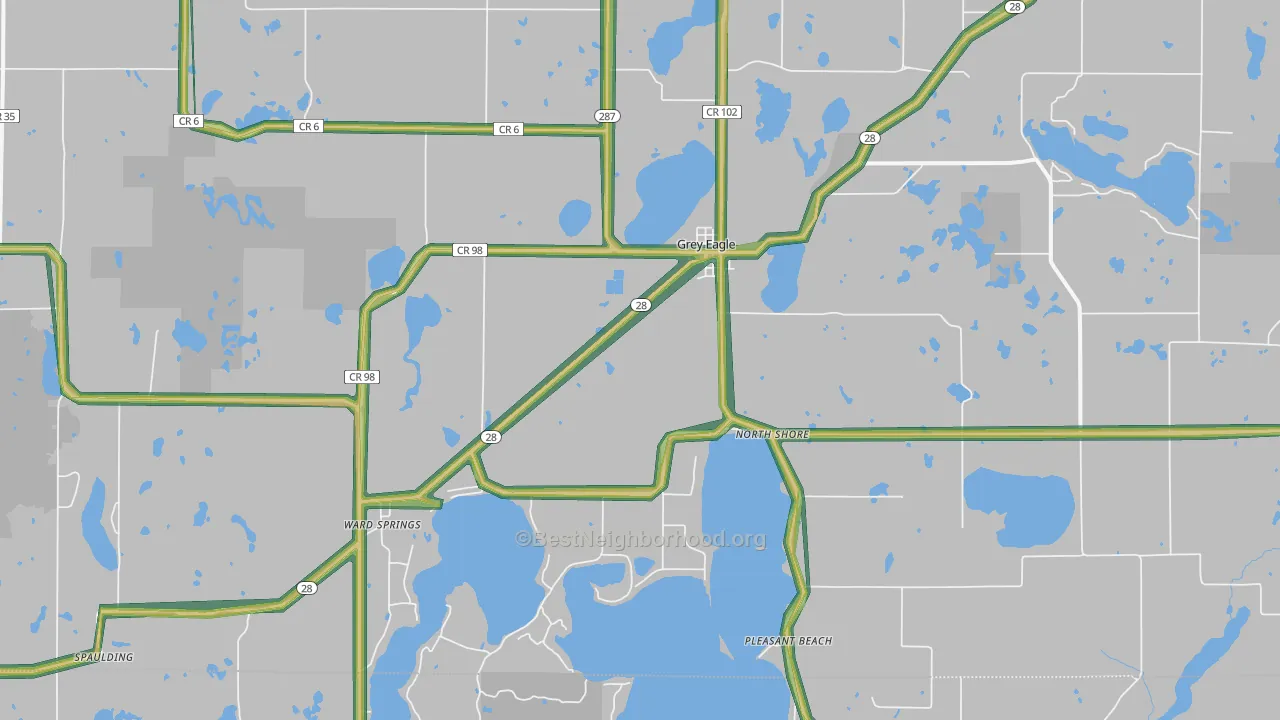 56336, MN Map of Noise Levels in 56336