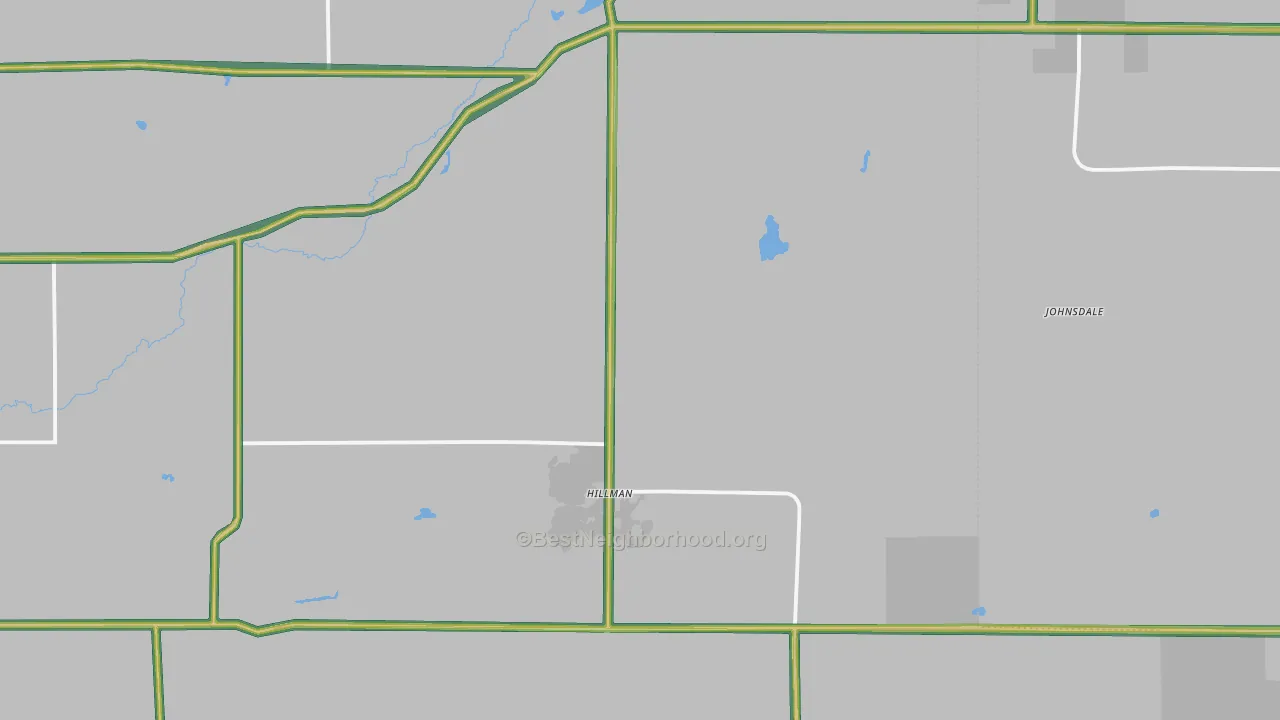 56338, MN Map of Noise Levels in 56338