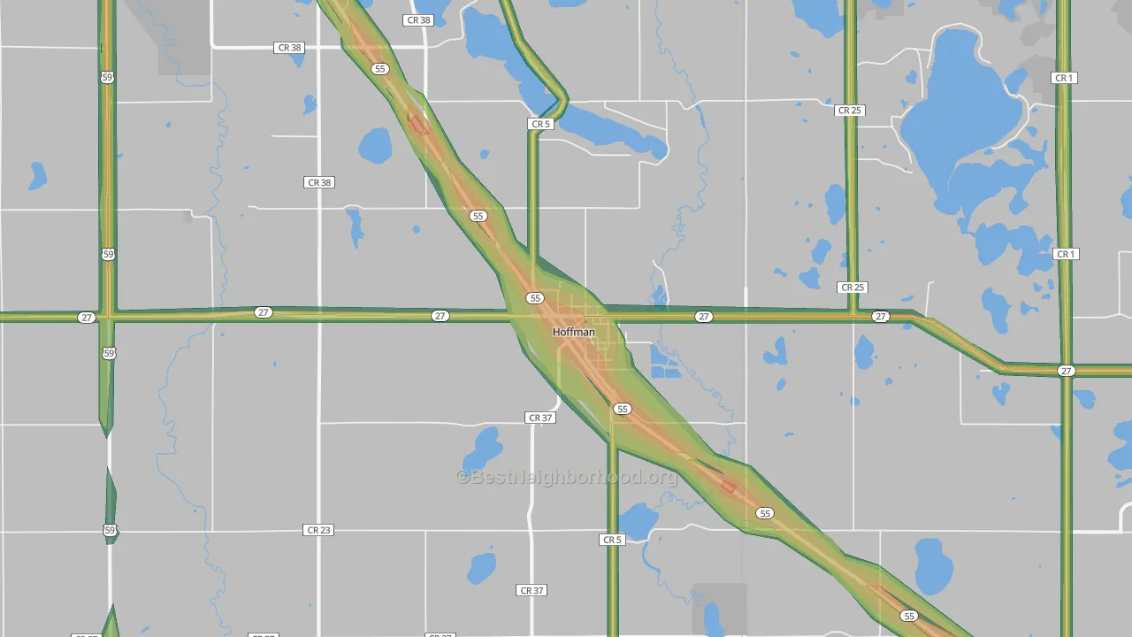 56339, MN Map of Noise Levels in 56339