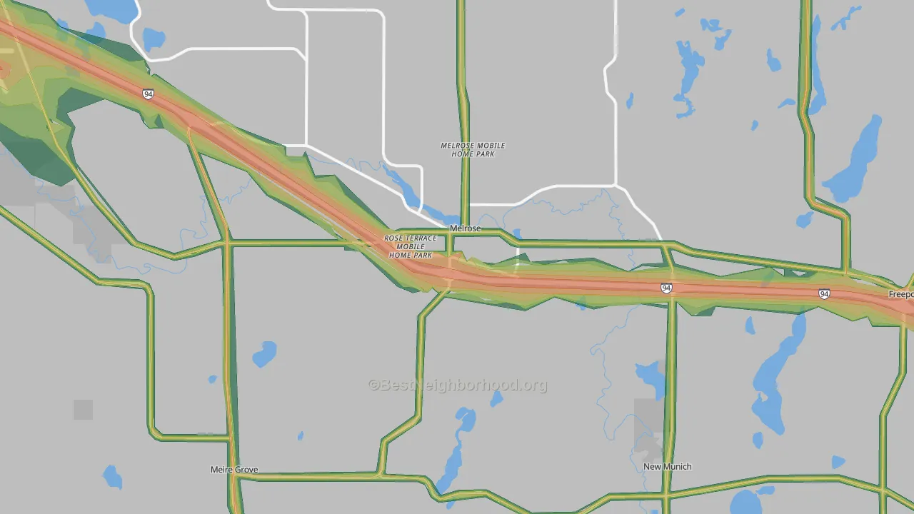 56352, MN Map of Noise Levels in 56352