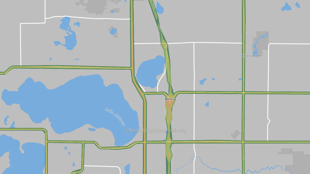 56354, MN Map of Noise Levels in 56354