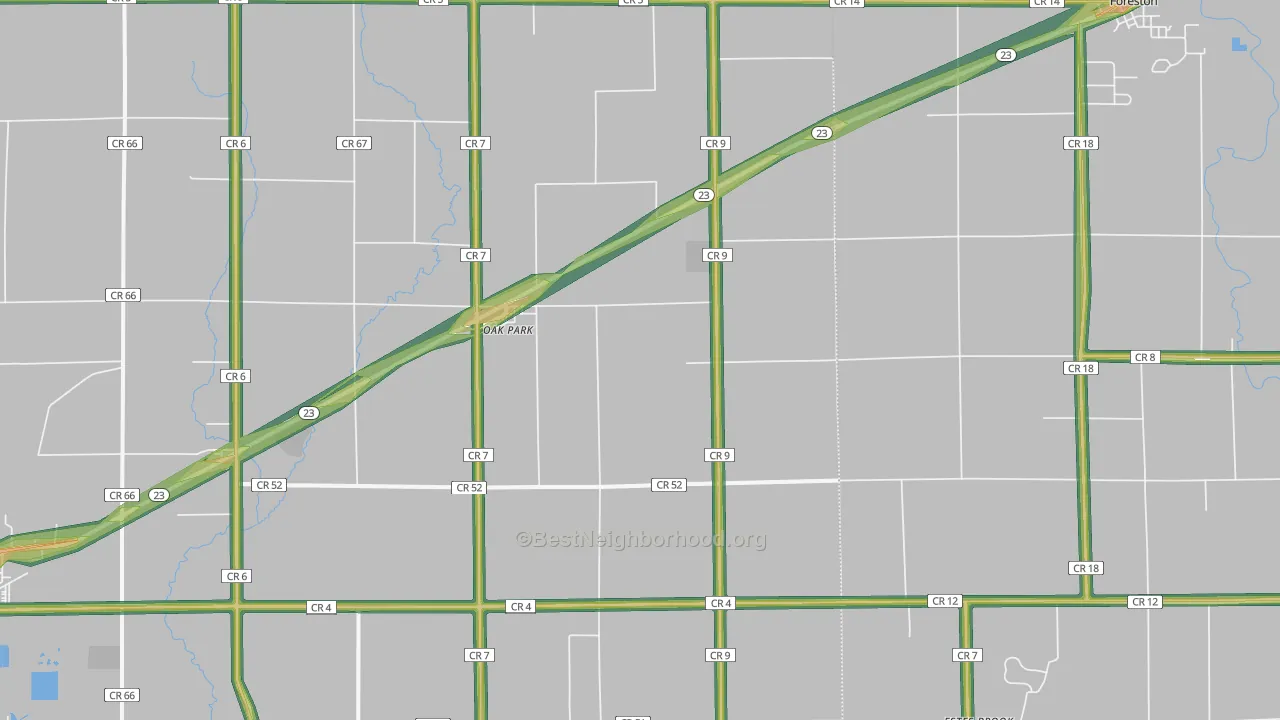 56357, MN Map of Noise Levels in 56357