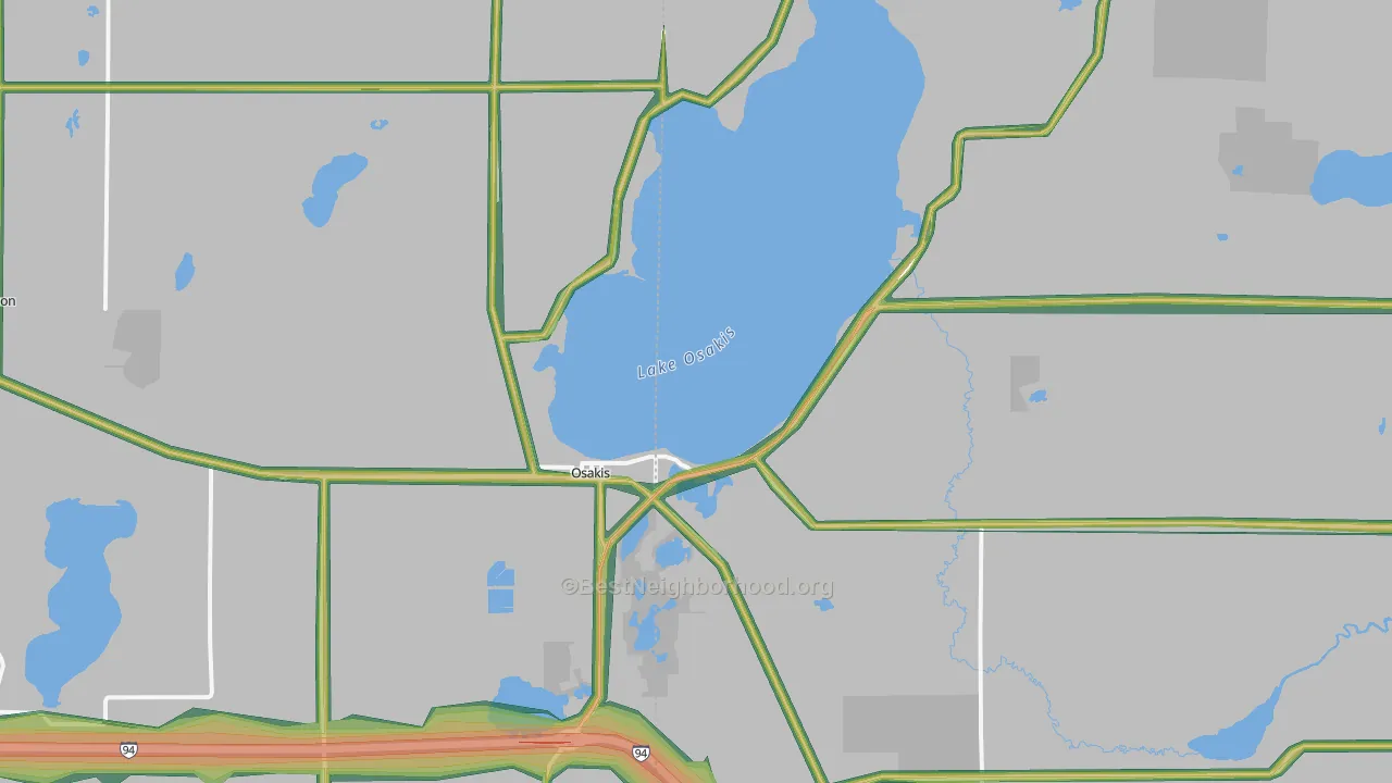 56360, MN Map of Noise Levels in 56360