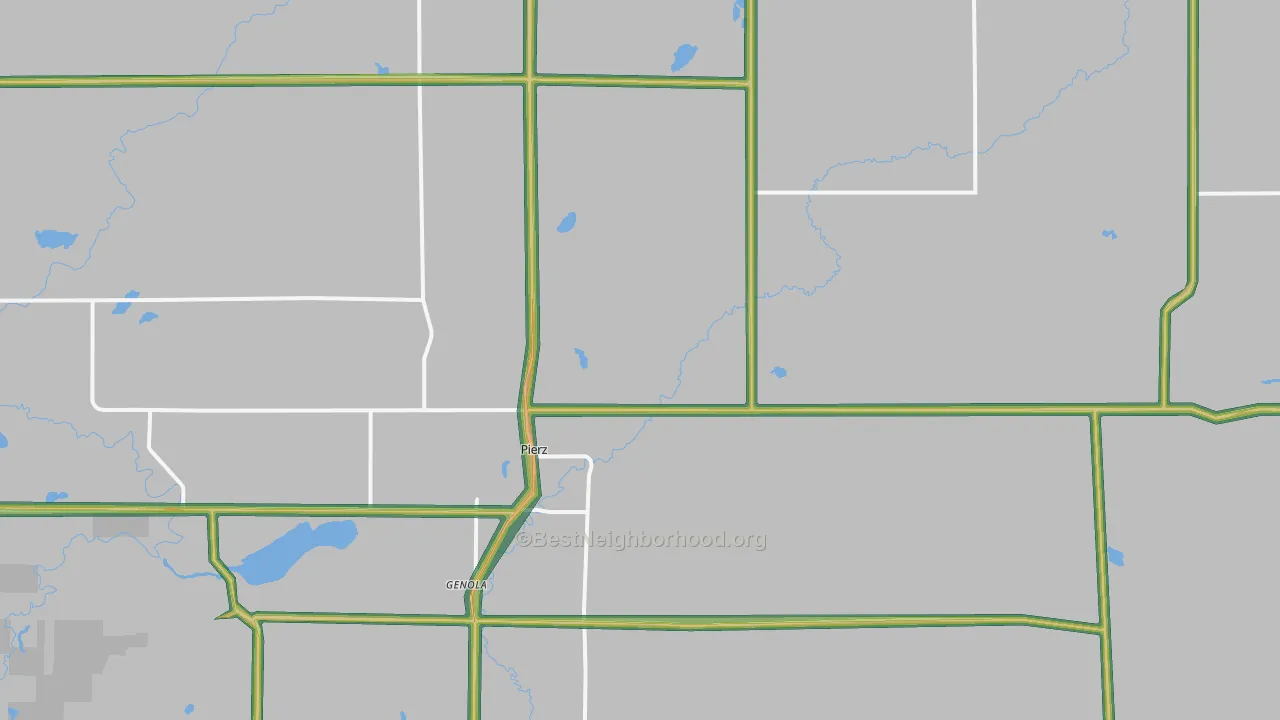 56364, MN Map of Noise Levels in 56364