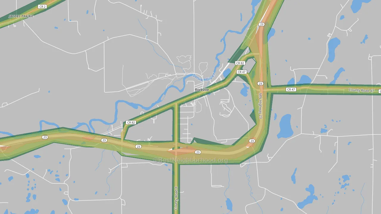 56369, MN Map of Noise Levels in 56369