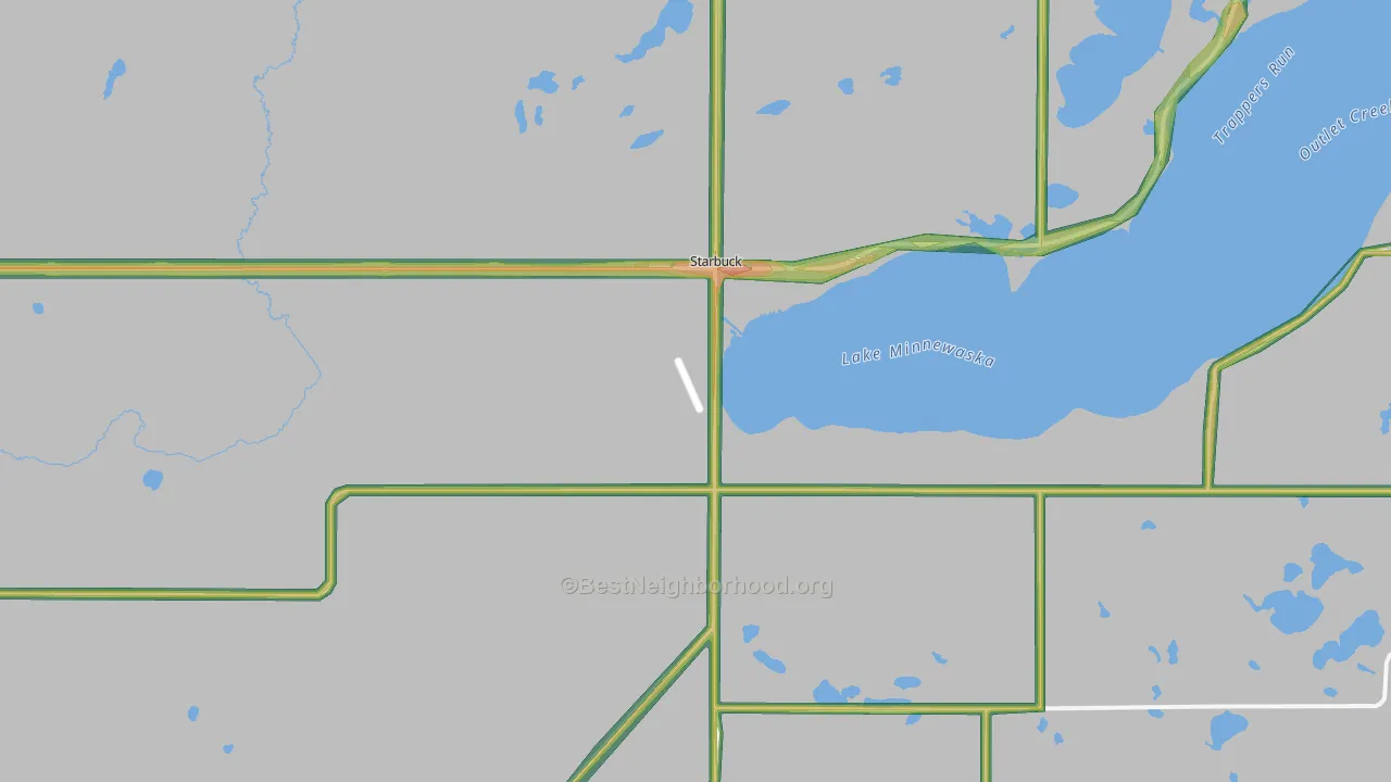56381, MN Map of Noise Levels in 56381