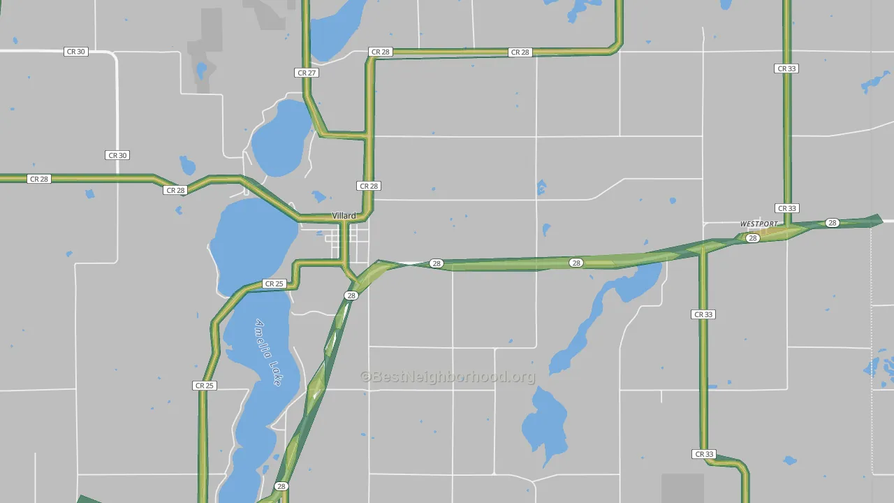 56385, MN Map of Noise Levels in 56385
