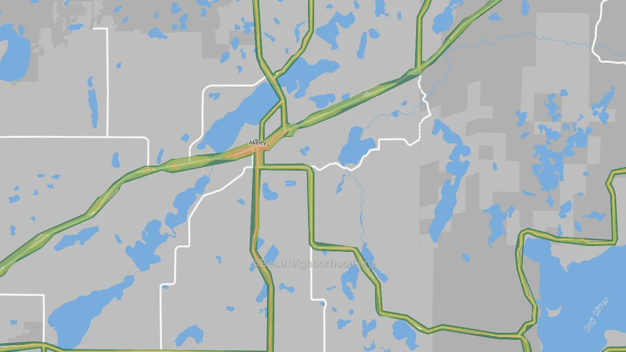56433, MN Map of Noise Levels in 56433