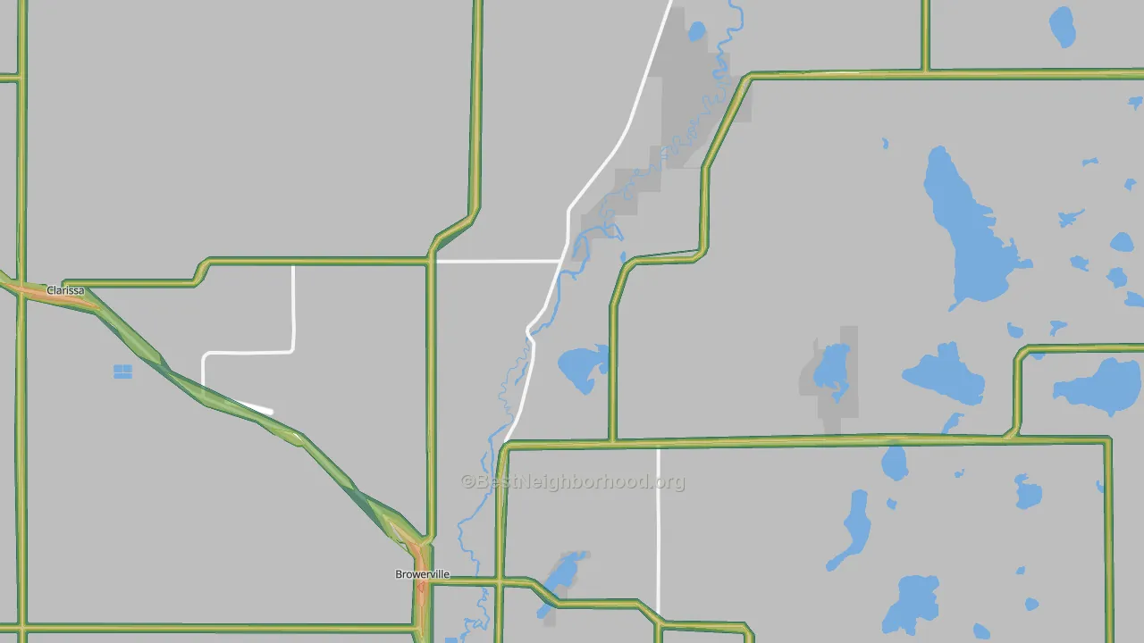 56438, MN Map of Noise Levels in 56438