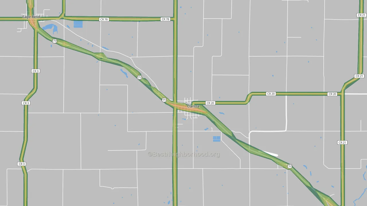 56440, MN Map of Noise Levels in 56440