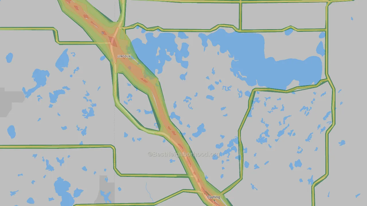 56443, MN Map of Noise Levels in 56443