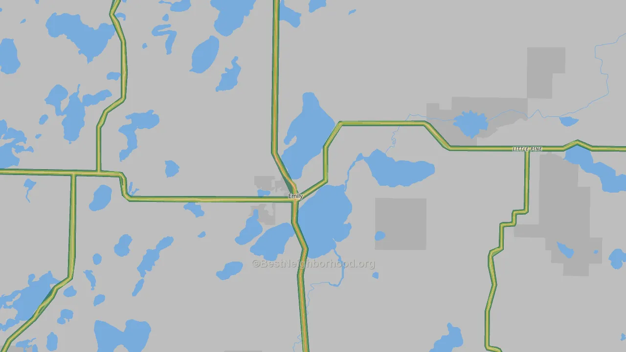 56447, MN Map of Noise Levels in 56447