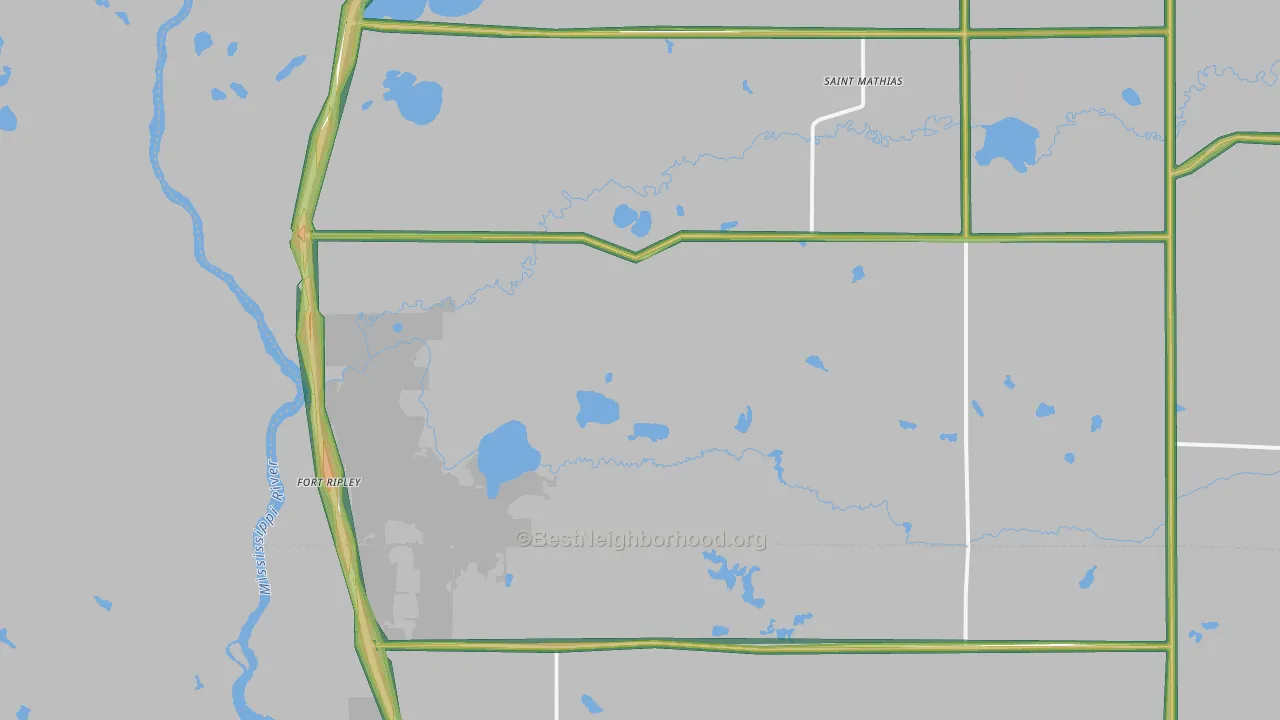 56449, MN Map of Noise Levels in 56449