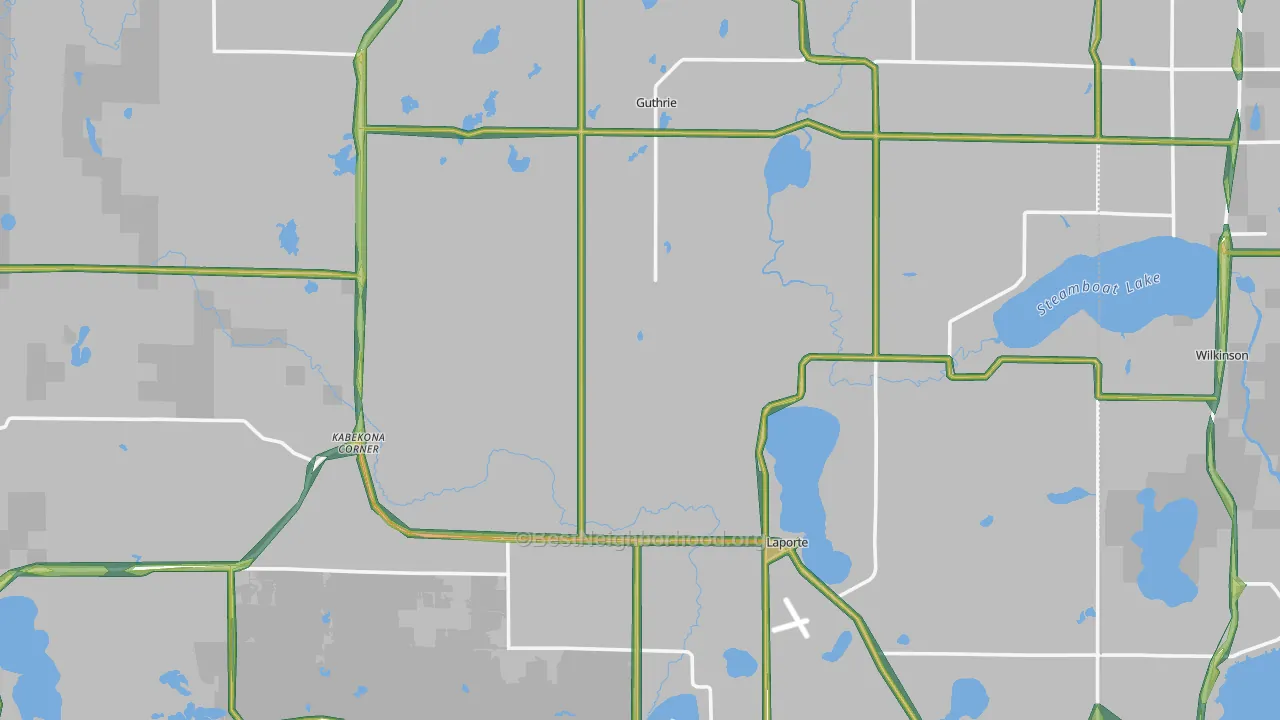 56461, MN Map of Noise Levels in 56461